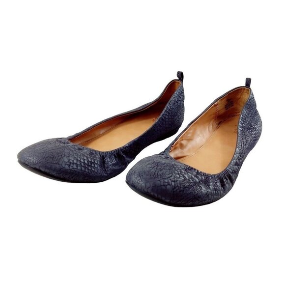 Ballet Gray Flat Style & Co Faux Snakeskin Slipper Faux Vinniee Slip On Size 10 - Picture 5 of 12